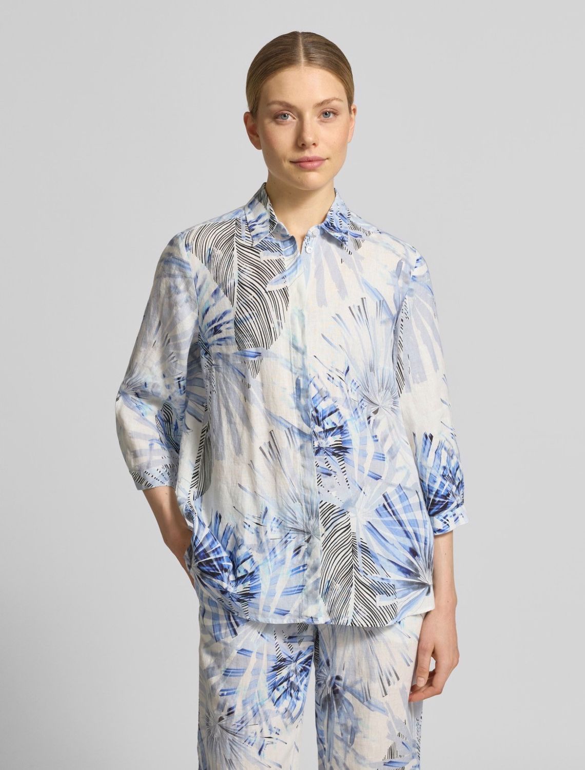 Toni Blouse 3/4-Arm Blauw