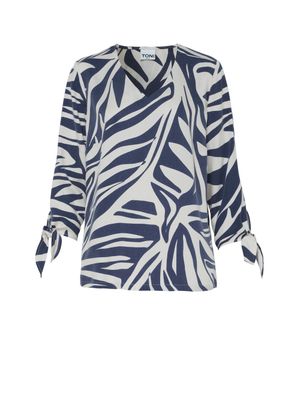 Toni Blouse Anna 3/4-Arm Blauw