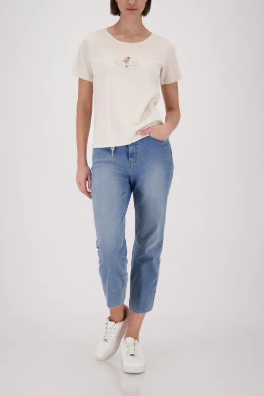 Monari T-Shirt Champagne Beige