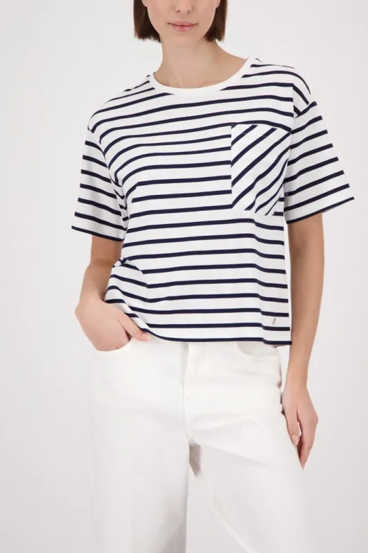 Monari T-Shirt Marine Blauw