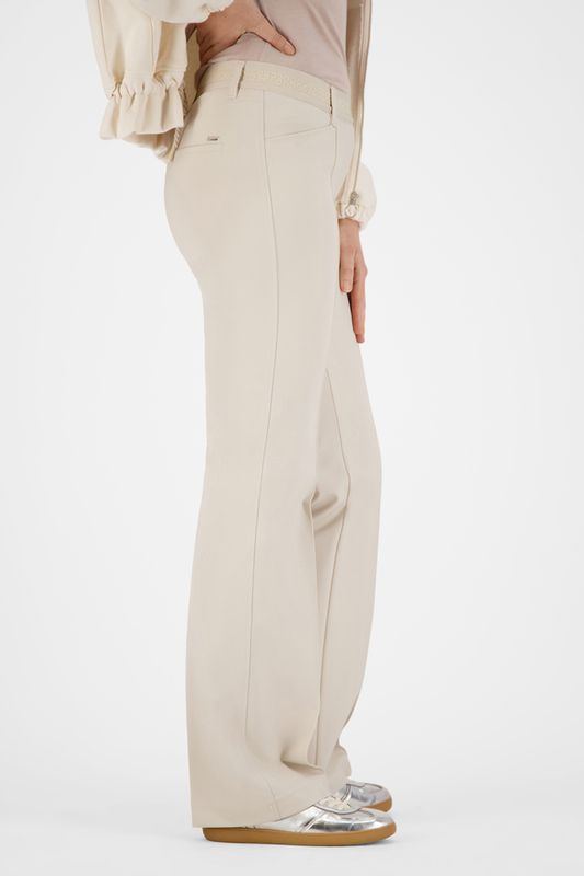 Gardeur Broek Pull On Slim Beige