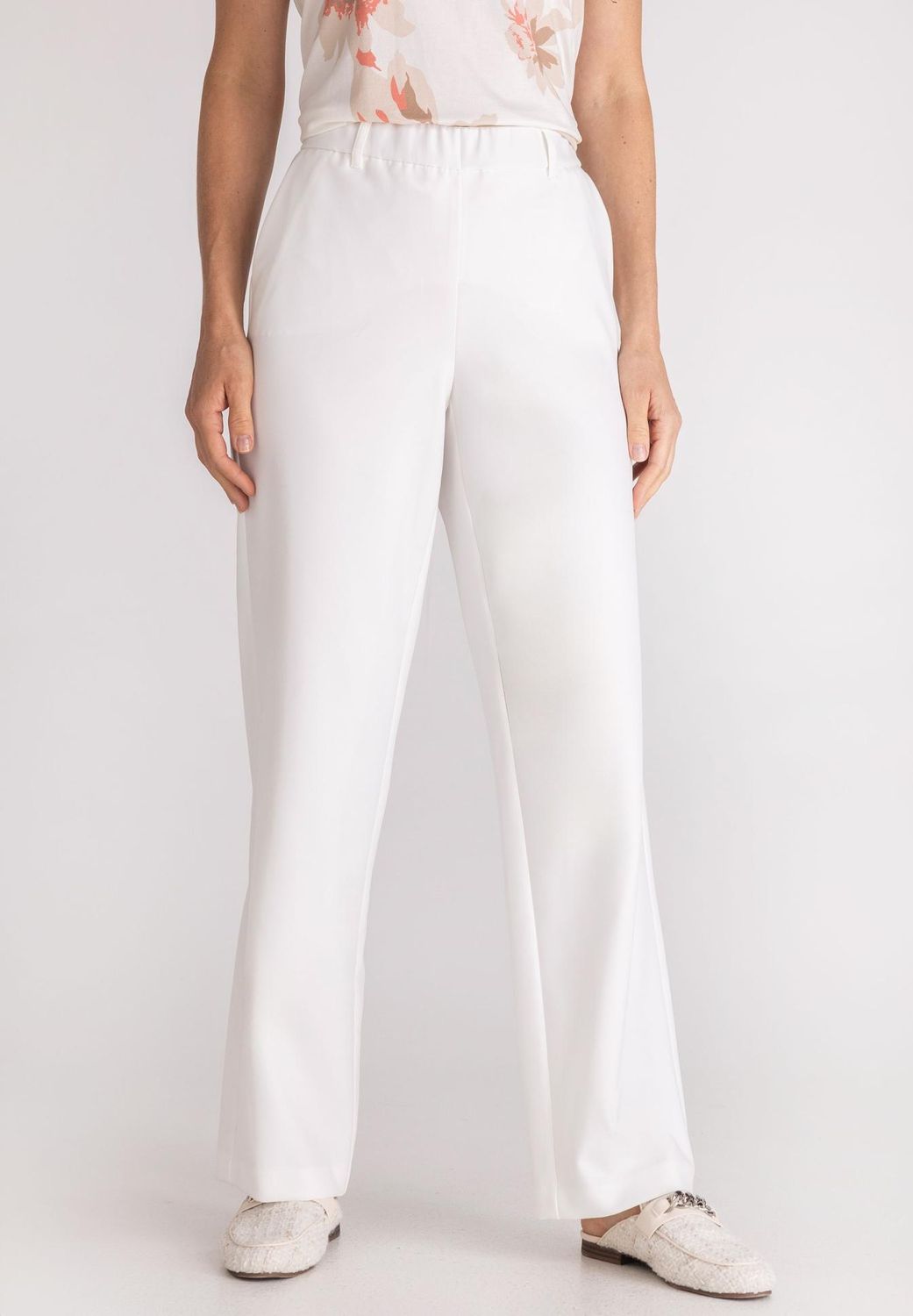 Frank Walder Broek met elastische boord Mia Wit