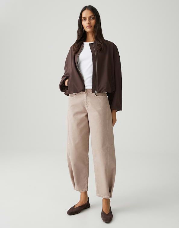 Opus Lolah vision barrel jeans Bruin