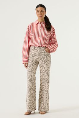 Garcia Blouse gestreept Rood/Wit