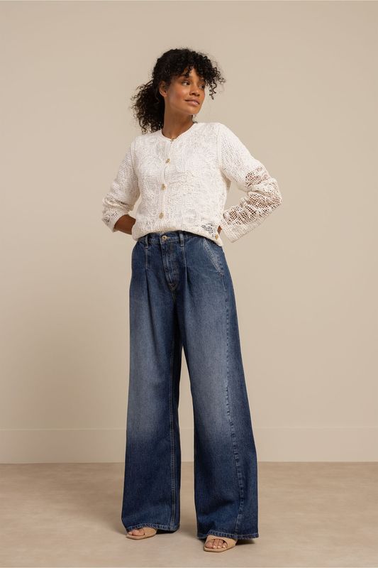 Studio Anneloes Fay crochet cardigan Ecru