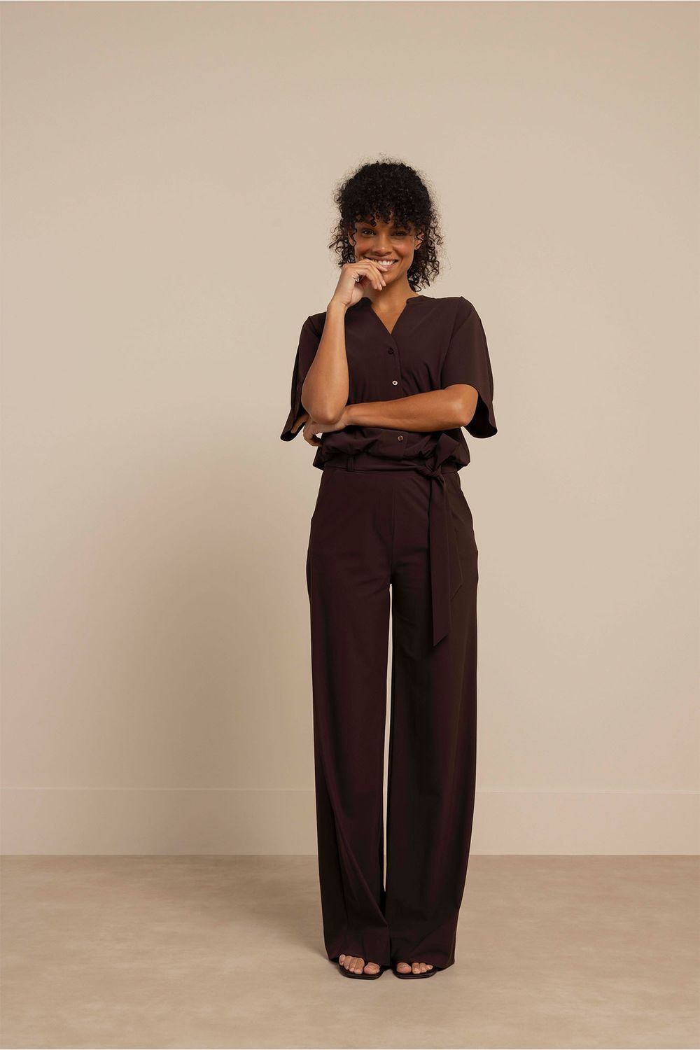 Studio Anneloes Maggie jumpsuit Bruin