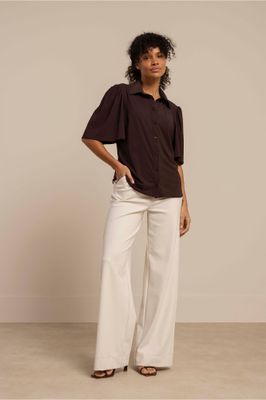 Studio Anneloes Poppy butterfly blouse Bruin