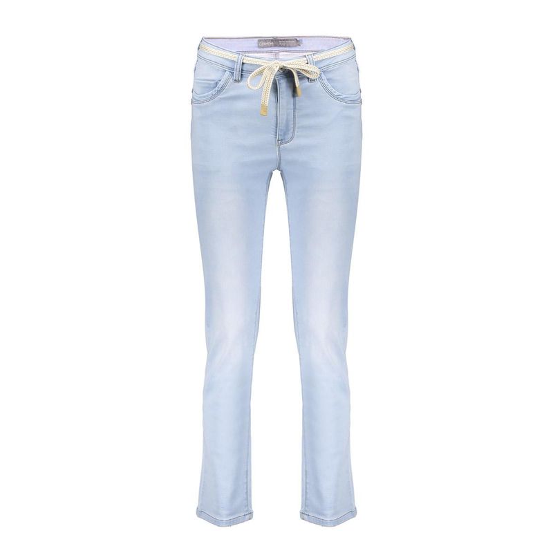 Geisha Jeans roll-up Blauw Floor denim