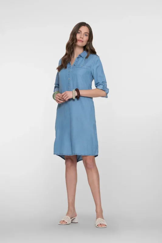 Geisha Dress Tencel denim jurk