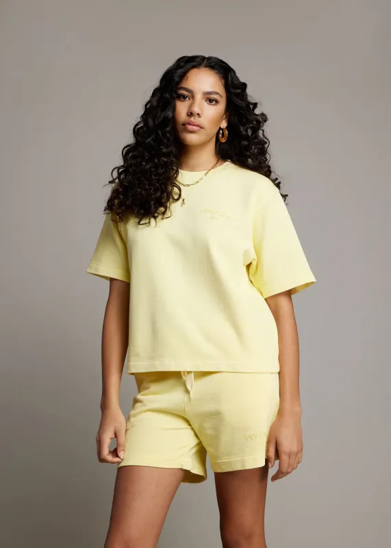 Pink Noir Luna T-shirt Geel