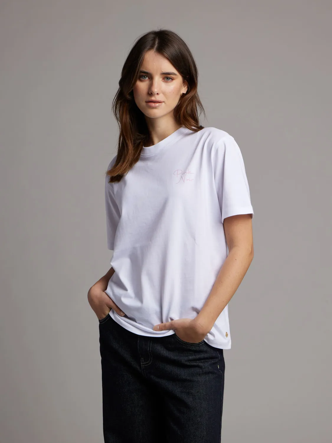 Pink Noir Spicy T-shirt Wit