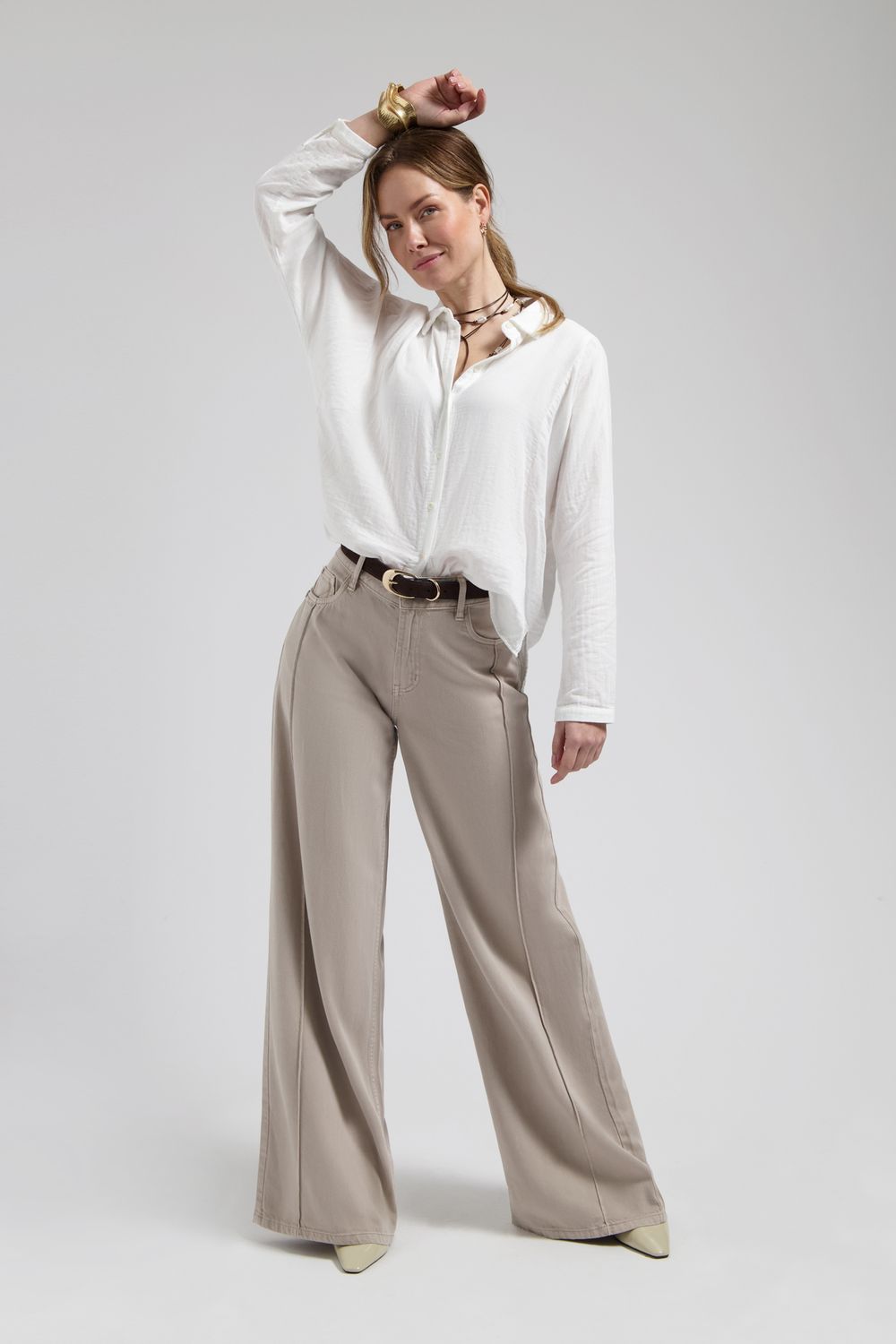 Florez Riley Wide Leg Beige