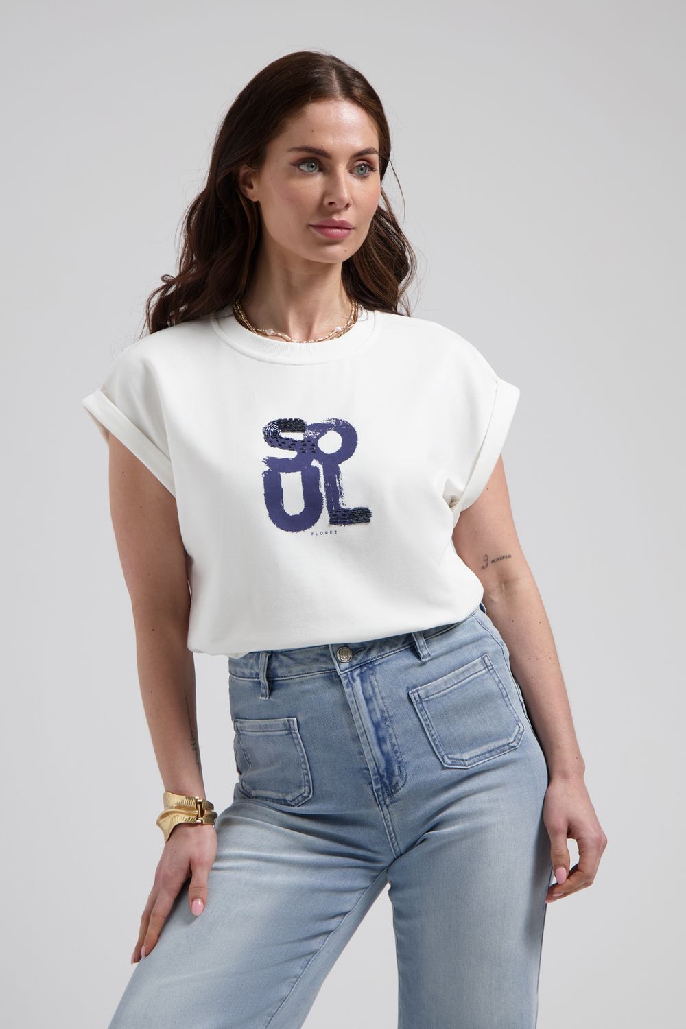 Florez Bella T-shirt Wit