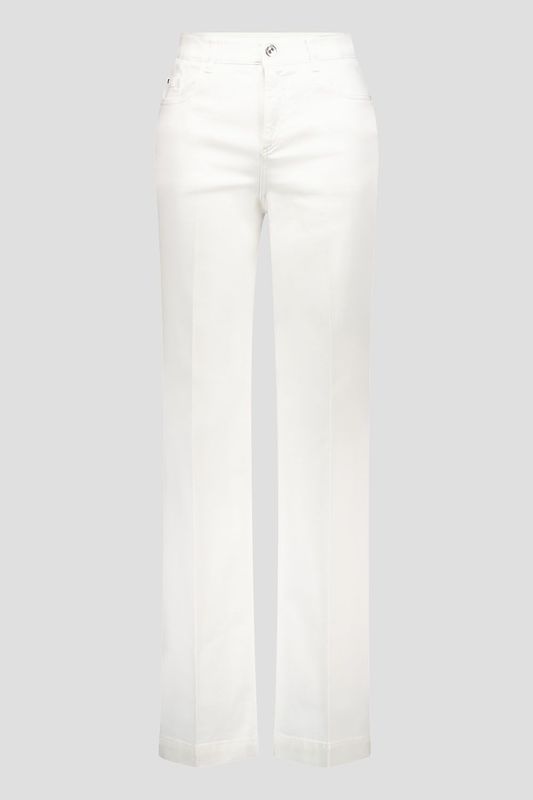 Gardeur Broek Wide leg Feminine Wit