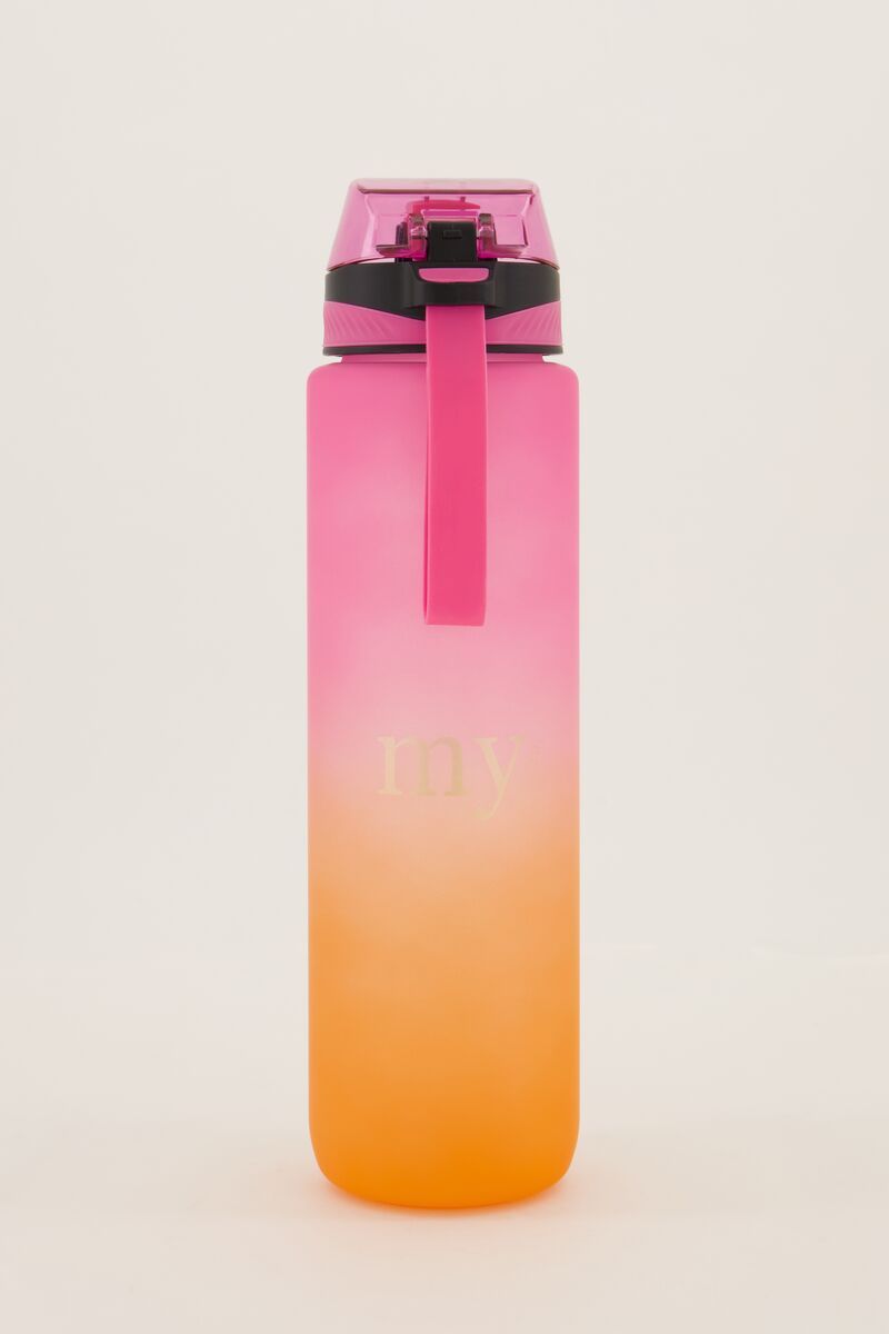 My Jewellery roze en oranje waterfles