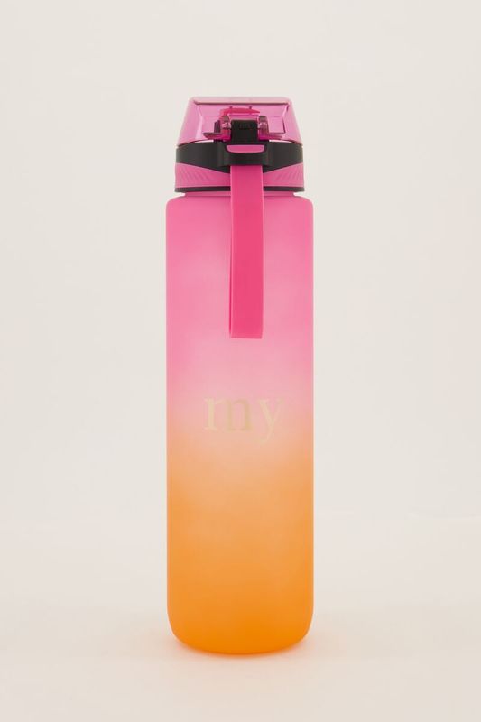 My Jewellery roze en oranje waterfles