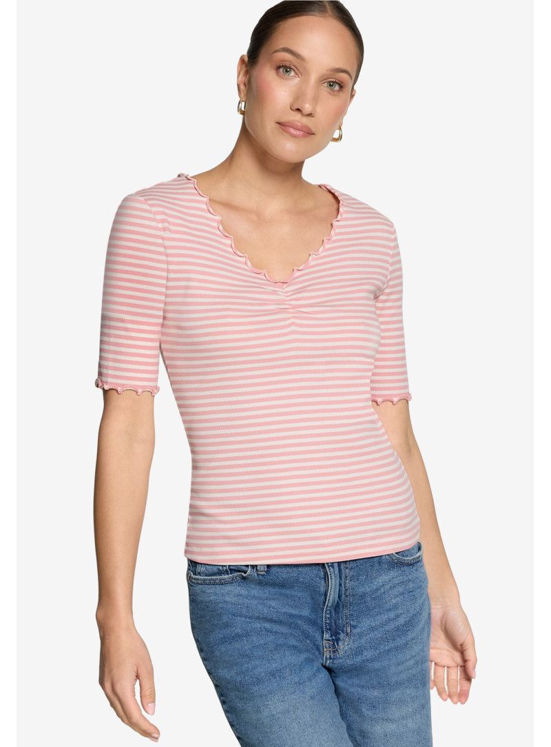 Zero T-shirt print Roze
