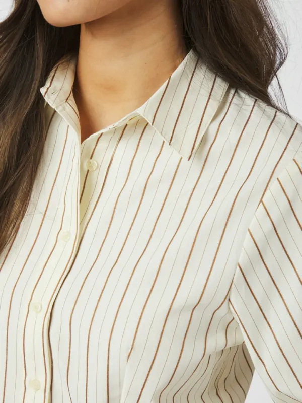 Neo Noir Rosa Solid blouse Beige