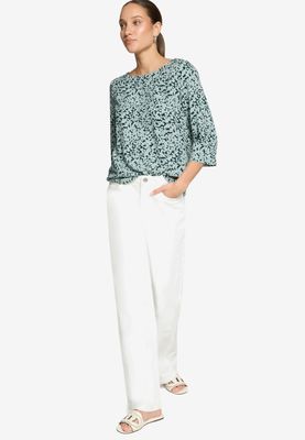 Zero Blouse met bloemenprint groen/blauw