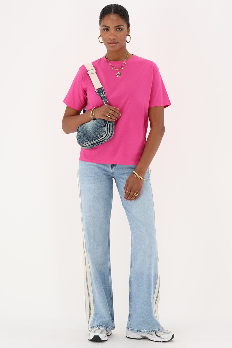 My Jewellery T-shirt Don't look back Roze