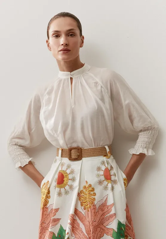 More & More Blouse met 3/4 mouwen