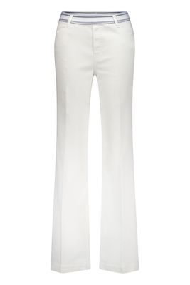 Gardeur Broek Pull On Slim Wit