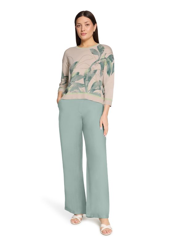 Betty Barclay Bedrukte gebreide trui Groen