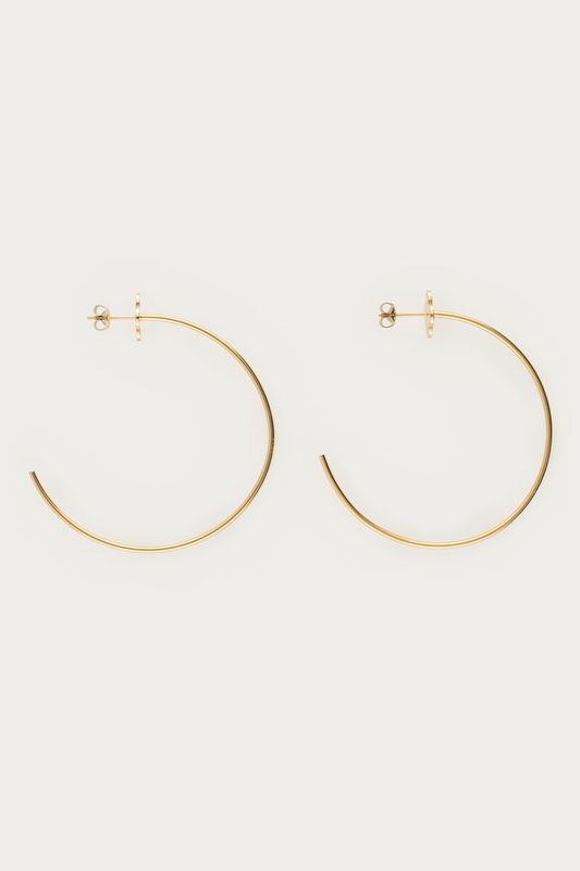 My Jewellery bold grote oorringen met klaver Goud