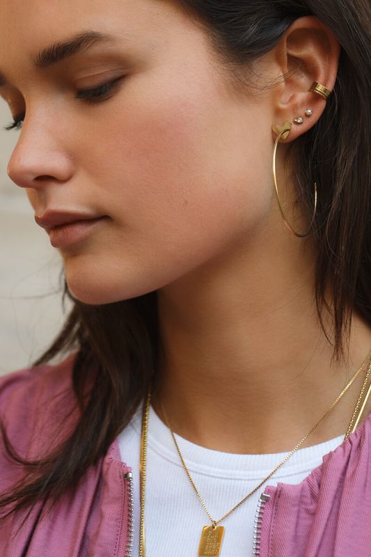 My Jewellery bold ear cuff open u Goud