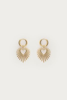 My Jewellery Oorringen met hart zonnestraal  Goud