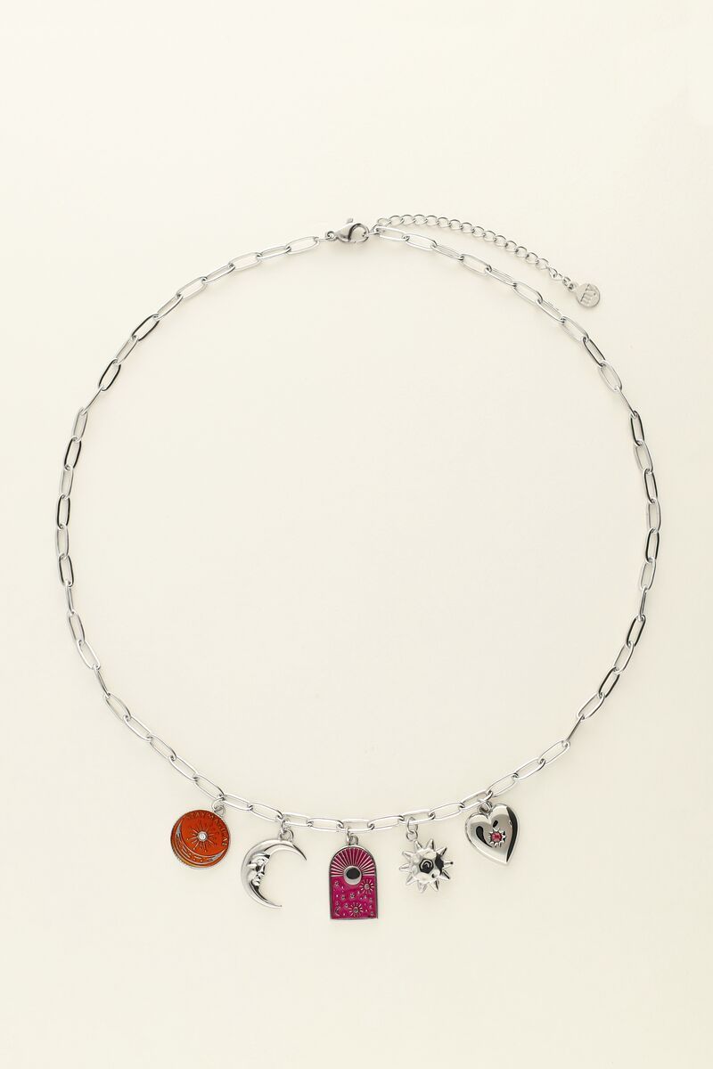 My Jewellery Mystic ketting met verschillende bedels Zilver