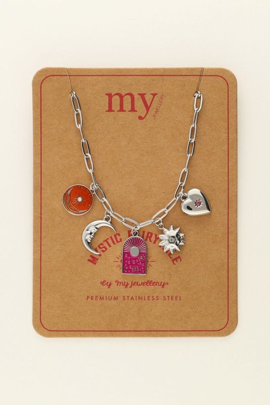 My Jewellery Mystic ketting met verschillende bedels Zilver