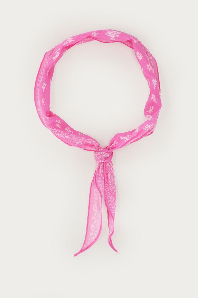 My Jewellery Roze sjaal met paisley print
