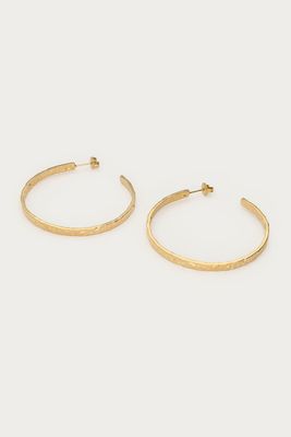 My Jewellery bold grote oorringen "hammered" Goud