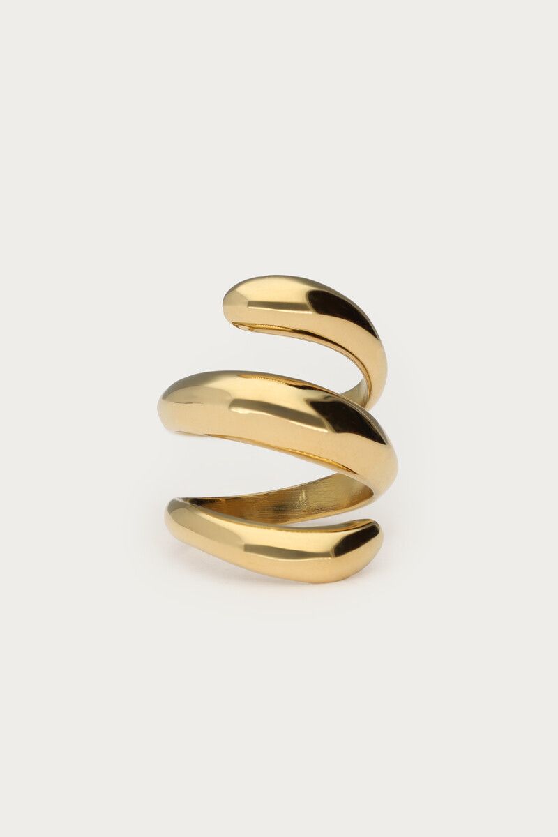 My Jewellery Bold statement ring spiraal Goud
