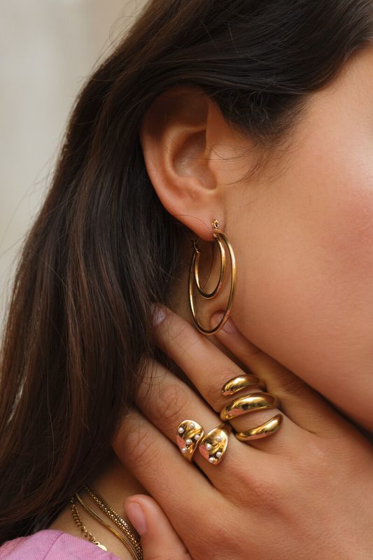 My Jewellery bold statement ring spiraal Goud