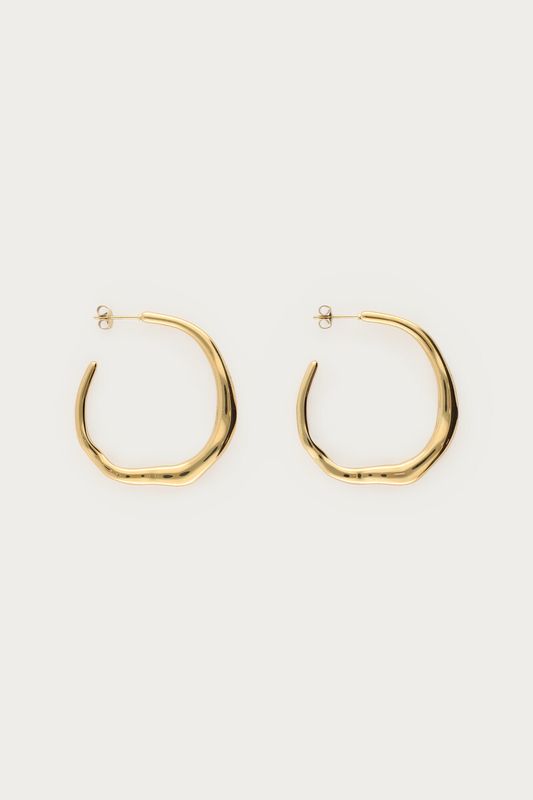 My Jewellery bold oorringen organisch Goud