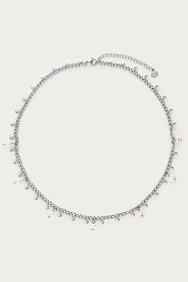 My Jewellery Ketting met kleine munten en zoetwaterparels Zilver