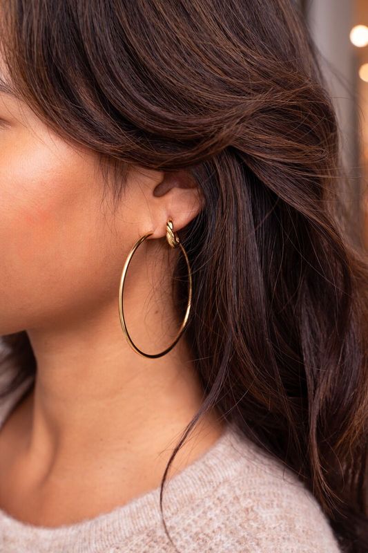 My Jewellery Oorringen "thin" medium Goud