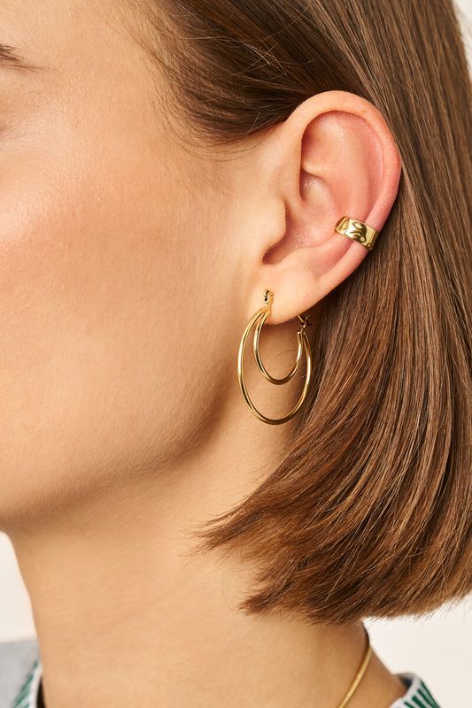 My Jewellery bold dubbele oorringen klein Goud