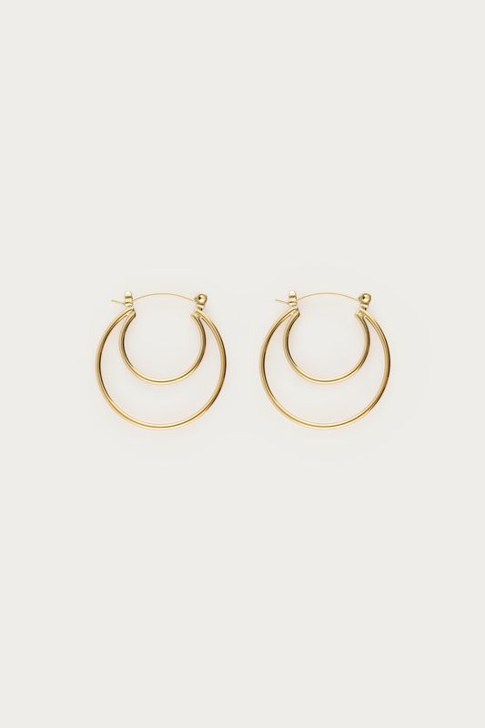 My Jewellery bold dubbele oorringen klein Goud