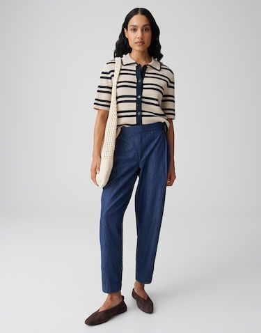 Opus Myha coastal stadsbroek Blauw