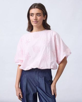 Sisters Point top korte mouw Roze