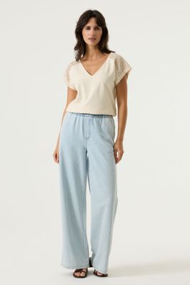 Garcia Ladies T-shirt Ecru