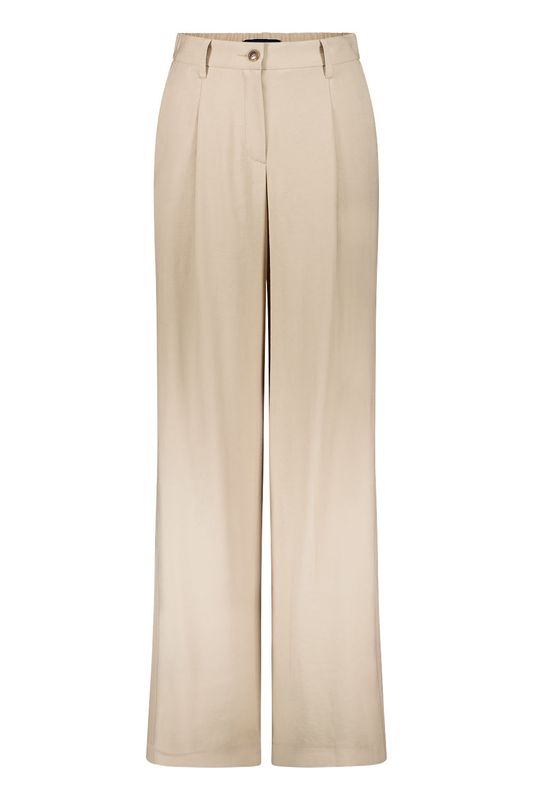 Gardeur broek wide leg Beige
