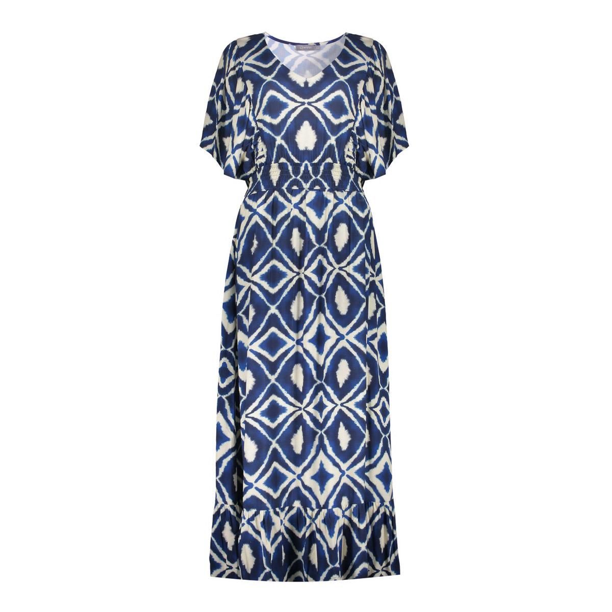 Geisha jurk met print ecru