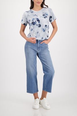 Monari T-Shirt  blauw print