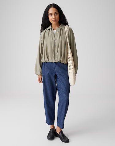 Opus blouson Jabana lyocell groen