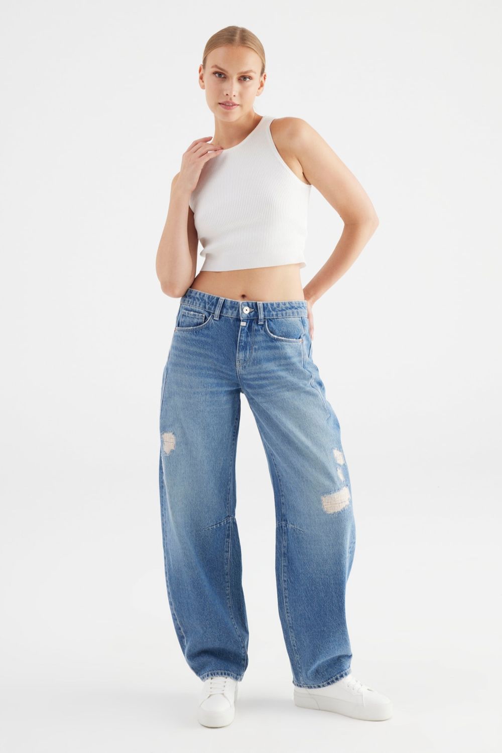 Cup Of Joe Denim mid waist balloon jeans Jeans Clara