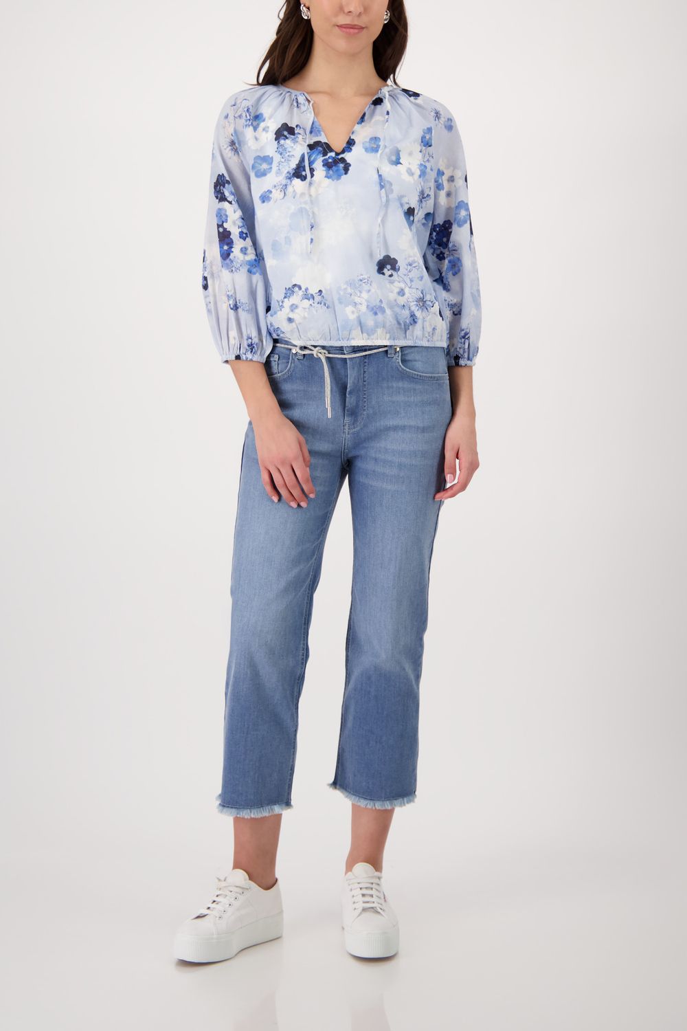 Monari blouson blauw print